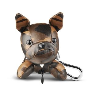 Brown and Black Dog Keychain